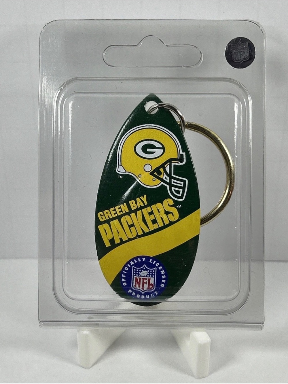 Green Bay Packers Fish Spinner Keychain New Old Vintage 2.75”x1.25” Blade